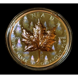 1 oz Kanada 2025 ROSEGOLD Proof - Maple Leaf Ultra High Relief - Silber 20 CA$