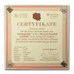 2014 Niue Proof Silber - Huangguoshu Waterfall China Wasserfälle - Square Coin 1$