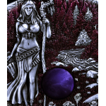 Neu*new** 2 oz Silber Germania WITCHCRAFT (2) Amethyst -...
