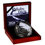 2 oz Niue 2026 Black Proof - MOBY DICK - Die Jagd des Captain AHAB auf den Grossen POTTWAL Captain Ahabs hunt for the great sperm whale  - 5 $