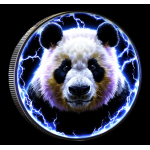 Edition** 30 g PANDA 2025  SUPERCELL COLOR - Pandafamilie in der Gewitter- Superzelle - Silberpanda Farbig -10 Yuan