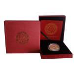 1 oz Fiji 2022 Gilded Proof  - Jahr des Tigers / Year of the Tiger - SÜSSWASSER-PERLE  / Freshwater Pearl - Silber 2$ EINZELSTÜCK