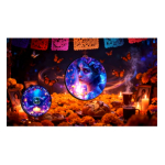 NEU** EDITION** 1 oz Liberia 2026 Proof - DIA de LOS MUERTOS / Der Tag der Toten > Die Wunderschöne Frau, Schmetterlinge & Blumen der Erinnerung > Whisper of the Marigolds - Edition - Silber Color 10$ - 12 cm Durchmesser