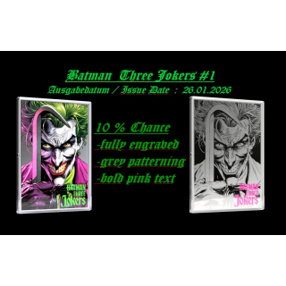 1 oz Niue 2026 Folie Proof - Three JOKERs  #1 - silber color 2 $