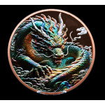 Neu ** 5 oz Kupfer/Copper Motivbarren 2026 - Der  Majestätische DRACHE - Majestic DragonKupferedition - High relief - Vorverkauf !