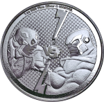 NEU*NEW*  1 oz Niue 2025 - CAPTAIN AMERICA vs THANOS -...