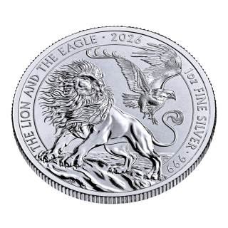 NEU* 1 oz 2026 UK - BRITISH LION & AMERICAN EAGLE - LÖWE & ADLER - UK Großbritannien Silber - Serie Respekt & Harmonie der USA & United Kingdom - Royal Mint UK + US Mint