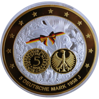 3,5 oz Kupfer/Copper Proof - ABSCHIED von der DM Deutsche Mark 2002