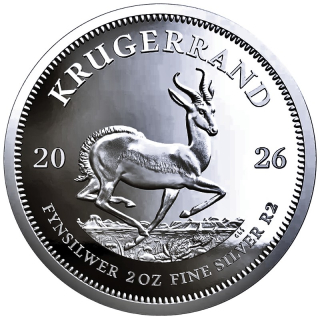 NEU*** 2 oz Krügerrand 2026 Proof Südafrika - Silbermünze