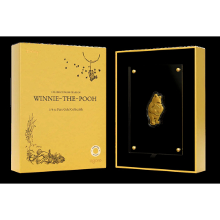 1/4 Unze Gold Niue 2026 Proof - Disney Winnie the Pooh Der HONIGBÄR Figur - Celebrating 100 Years of Winnie the Pooh - 25 NZ$ - Auflage 100 - Einzelstück !
