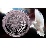 NEU* 1 oz Liberia 2026 PROOF - Die FRIEDENSTAUBE PEACE  - Silber 20 $ - Neue Flagschiffserie Pressburg Mint - Erstausgabe !
