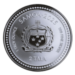 NEU ** 1 oz Samoa 2025 - ZEBRA - SEEPFERDCHEN / Hippocampus Sea Horse- Silber Prooflike - 2 Tala - Serie Seepferdchen