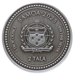 NEU ** 1 oz Samoa 2025 Antik - ZEBRA - SEEPFERDCHEN / Hippocampus Sea Horse- Silber Antique Finish - 2 Tala - Serie Seepferdchen  - nur wenige !