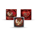 NEU** 1 oz Silber Space Red - EXPRESS LOVE Valentinstag - Der Engel der Liebe - Color -diverse Ausgabeländer