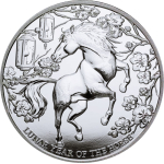 NEU* 1 oz Pitcairn 2026 BU - Jahr des PFERDES / Year of the Horse - Lunarserie  - Silber 2 NZ$