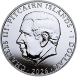 NEU* 1 oz Pitcairn 2026 BU - Jahr des PFERDES / Year of the Horse - Lunarserie  - Silber 2 NZ$