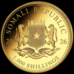 AURINUM-TOP-ANGEBOT** 1 oz Gold Somalia Elefant 2026...