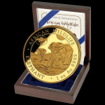 AURINUM-TOP-ANGEBOT** 1 oz Gold Somalia Elefant 2026 Privy WMF Berlin - Tropenhaus - World Money Fair Berlin  - Serie African Wildlife - ELEFANTENMOTIV 2026