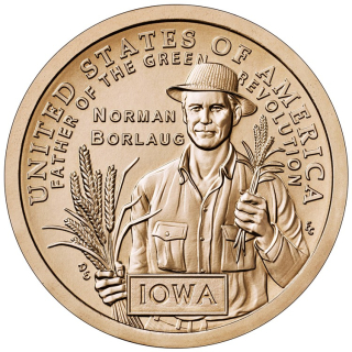 USA 1$ 2026 American Innovation - NORMAN BORLAUG  FATHER OF THE GREEN REVOLUTION  - 1 US$ BU - Serie American Innovation U.S. Mint
