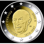 2 Euro Deutschland 2026 " D " Konrad Adenauer -  Prägestätte D (München)