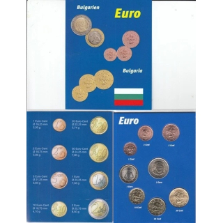 3,88 Euro Bulgarien KMS 2026  Kursmünzensatz bfr. - 1. Euro-Kursmünzensatz aus Bulgarien