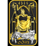 NEU* 1 oz Motivbarren RUTHENIUM Edition ODIN der Göttervater Nordische Götter - Silber Gilded - Germania Mint Royal Mint UK Kooperation
