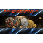Neue Serie** 1 oz Liberia 2026 OBLIVION - UV-Effekt - HÖHLENLÖWE / CAVE LION - Panthera spelaea - MEGAFAUNA Neue Serie (1.) Startmotiv - Silber 20$ - Germania Mint