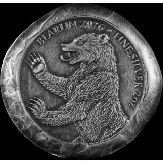 2 oz Silber Germania 2026 Cast Bar -  BERLINER BÄR / BEAR of BERLIN Gussbarren  WORLD MONEY FAIR EDITION Berlin - Münzmesse Berlin