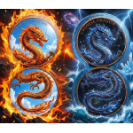 BRANDNEU** 2 oz Infinity Kupferedition - Drache Tag &...