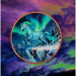 auf Lager - Echtbilder** 5 oz Kupfer/Copper Edtion 2026 - Zum JAHR des PFERDES / YEAR of the HORSE & Polarlichter - High Relief Color - Highlight 2026