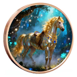 Neu ** 5 oz Kupfer/Copper Edtion 2026 - Zum JAHR des PFERDES / YEAR of the HORSE - High Relief Color - Highlight 2026 - Vorverkauf !