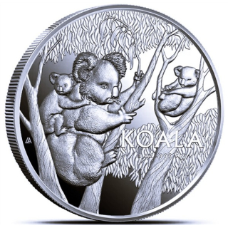 OSTERANGEBOT ab Lager ** 1 oz Australien 2026 Proof - KOALA - High Relief -1 AUD - Neue Serie der RAM Ausgabe 3