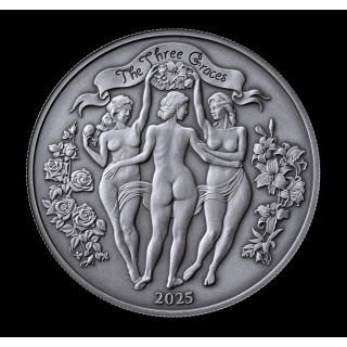 1 oz Kamerun 2025 Antik Edition - Die DREI GRAZIEN / The THREE GRACES - Serie Drei Grazien - 1.000 Francs