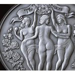 1 oz Kamerun 2026 Antik Edition - Die DREI GRAZIEN / The THREE GRACES - Serie Drei Grazien - 1.000 Francs
