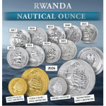NEU * 1/12 oz Ruanda Rwanda 2026 BU - KRUZENSHTERN Frachtsegelschiff 1926 - Nautical Ounce serie - Silber 10 RWF / Amafaranga
