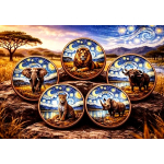 Neu* 5 x 1 oz Kupferediion - BIG FIVE AFRIKA im...