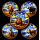 Letzte ab Lager* 5 x 1 oz Kupferediion - BIG FIVE AFRIKA im STERNENHIMMEL / Starry Night - Löwe Leopard Elefant Nashorn Büffel - Coin Card Copper Edition