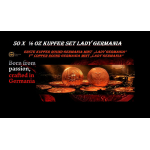 Neu* 50 x 1/2 oz Kupfer 2026 Lady Germania auf dem Thron...