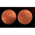 Neu* 50 x 1/2 oz Kupfer 2026 Lady Germania auf dem Thron - Erste Germania Mint Kupfer Round  / 1st Copper Round