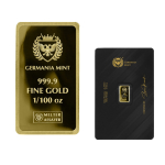 Neu* 1/100 oz Gold PROOF LADY GERMANIA 2026 Minted Bar