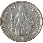 NEU* 1 oz Niue 2013 - LADY GERMANIA - Die Heldin Germaniens - Silber Antik GLIMEFFEKT - 1$ - Friedrich V. Schiller Doppelmotiv