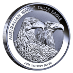 1 oz WEDGE TAILED EAGLE 2026 & Bald Eagle - Keilschwanzadler & Weisskopf-Seeadler - Australien Perth Mint - silber 1 AU$ - Serie WT Eagle