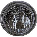 1 oz Niue 2026 High Relief BU - KÄNGURU & EMU im Südlichen Sternenhimmerl - SOUTHERN CROSS - Silber  3 mm Hochrelief - Echtbilder - Kreuz des Südens - 2 NZ$