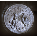 Aurinum*Top*Angebot* 1 oz Niue 2026 High Relief BU - KÄNGURU & EMU - Kreuz des Südens / im Südlichen Sternenhimmerl - SOUTHERN CROSS - Silber  3 mm Hochrelief - Silber 2 NZ$