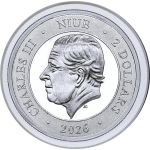 NEU* 1 oz Niue 2026 High Relief BU - KÄNGURU & EMU im Südlichen Sternenhimmerl - SOUTHERN CROSS - Kreuz des Südens - 2 NZ$