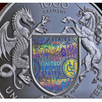 NEU* 1 oz BRITANNIA 2026 United Crypto States Proof - BRITANNIA -  1000 Satoshi QR-Code Hologramm