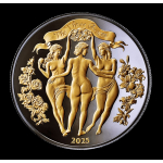 auf Lager - 1 oz Kamerun 2025 GOLDEN Edition - Die DREI...