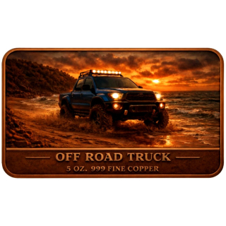 Neu ** 5 oz Kupfer-Copper Edition - OFF ROAD TRUCK - Automotives -Ultra High relief - Vorverkauf / Presale!