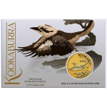 Letzte** 1 oz Australien 2026 GILDED - GOLDEN KOOKABURRA...