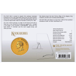 Letzte** 1 oz Australien 2026 GILDED - GOLDEN KOOKABURRA Perth Stamp & Coin Show Special - Silber Coin Card 1 $